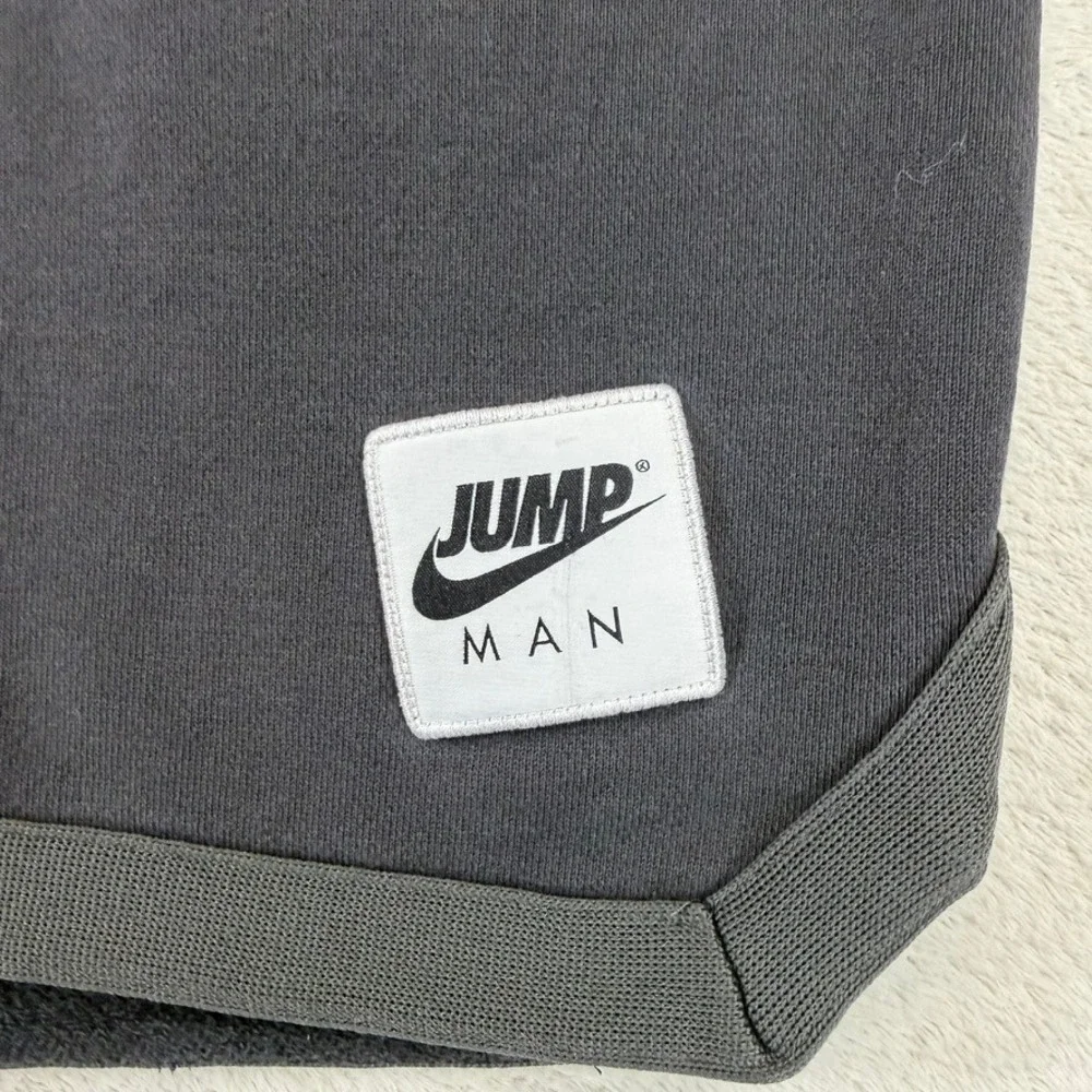 Jordan Jumpman Fleece Shorts Mens Large Black Grey Split Colorblock DC4224-010